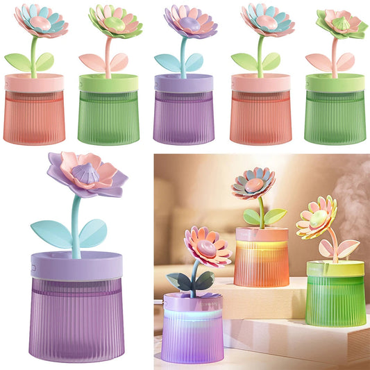 Cool Mist Humidifier 7 Color LED Light 2 Mist Modes Colorful Cool Mini Humidifier USB Desktop Humidifier for Bedroom Home Office