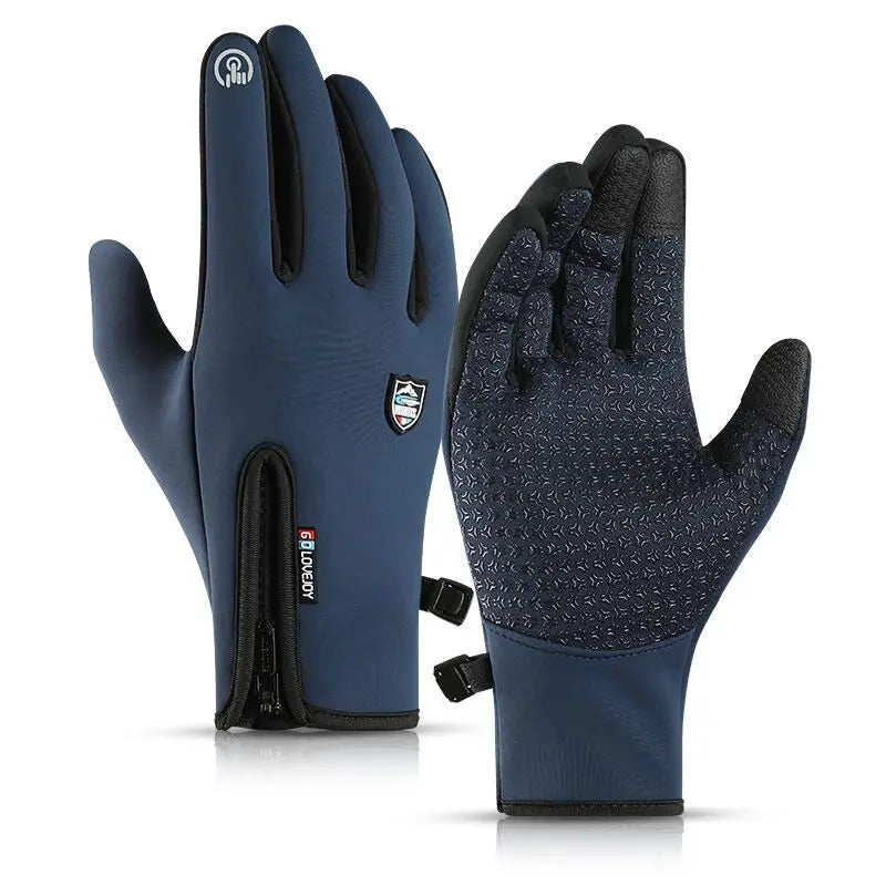 Winter Thermal Gloves Waterproof Windproof Outdoor Sports Warm Cycling Gloves Full Finger Touch Screen Glove Men Women