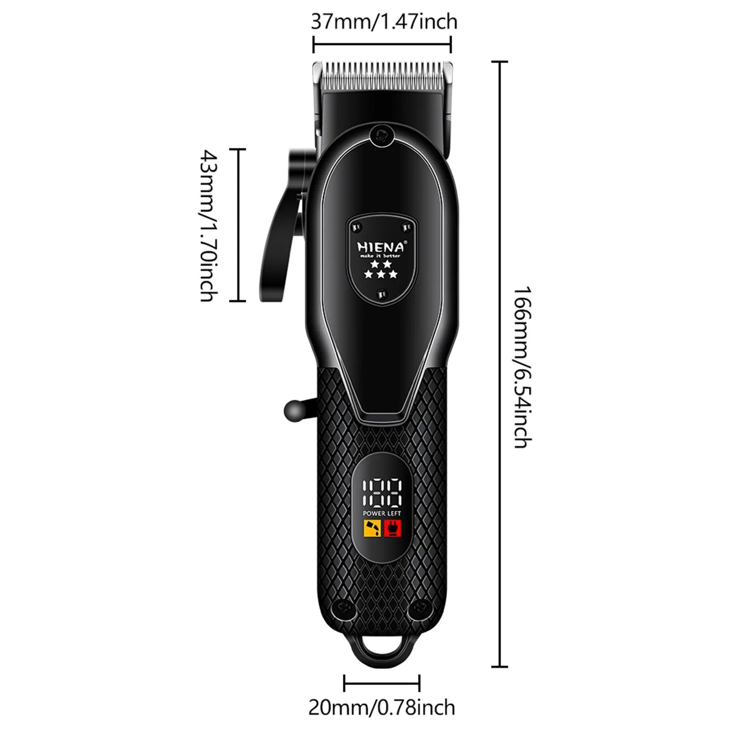 Electric Hair Trimmers Professional Hair Clipper Barber Shop Cordless hair cutting machine Wet Dry haircut shaver