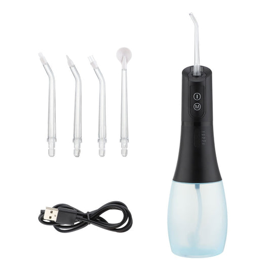 5 Mode Oral Irrigator USB Rechargeable Portable Dental Water Flosser Jet 400ml Water Tank Waterproof Teeth Whitening 6 Jet
