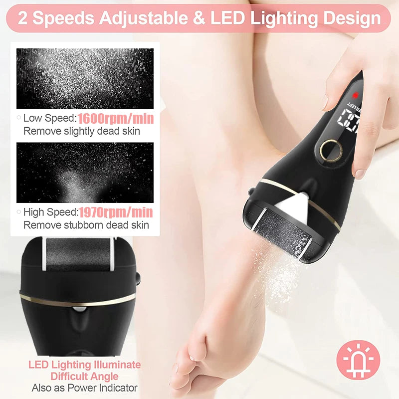 Electric Foot File Callus Remover Machine Pedicure Device Foot Clean Feet For Heel Hard Cracked Dead Skin Foot Grinder Tool