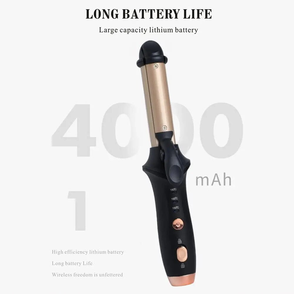 Mini Hair Curling Iron Straightener 2 in 1 Travel Mini Curling Wand for Short Hair Cordless Hair Straighteners