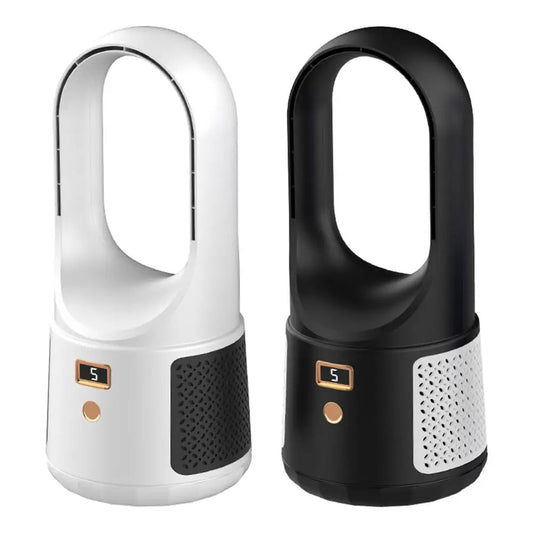 Portable Fan Household Bladeless Electric Fan Rechargeable Standing Fan Cooling Office Camping Mini Silent Circulation Fan