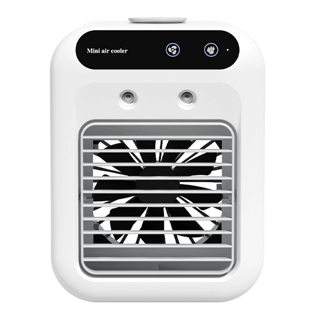 Portable Air Conditioner Fan 2 Speeds Air Cooling Fan with Humidifier Personal Air Cooler Quiet for Home Office Bedroom Use