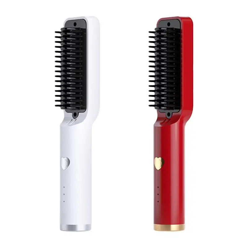 Hair Straightener Brush Electric Hot Comb Multifunctional Straight Hair Straightener Comb Curling Iron Hair Brush For Woman