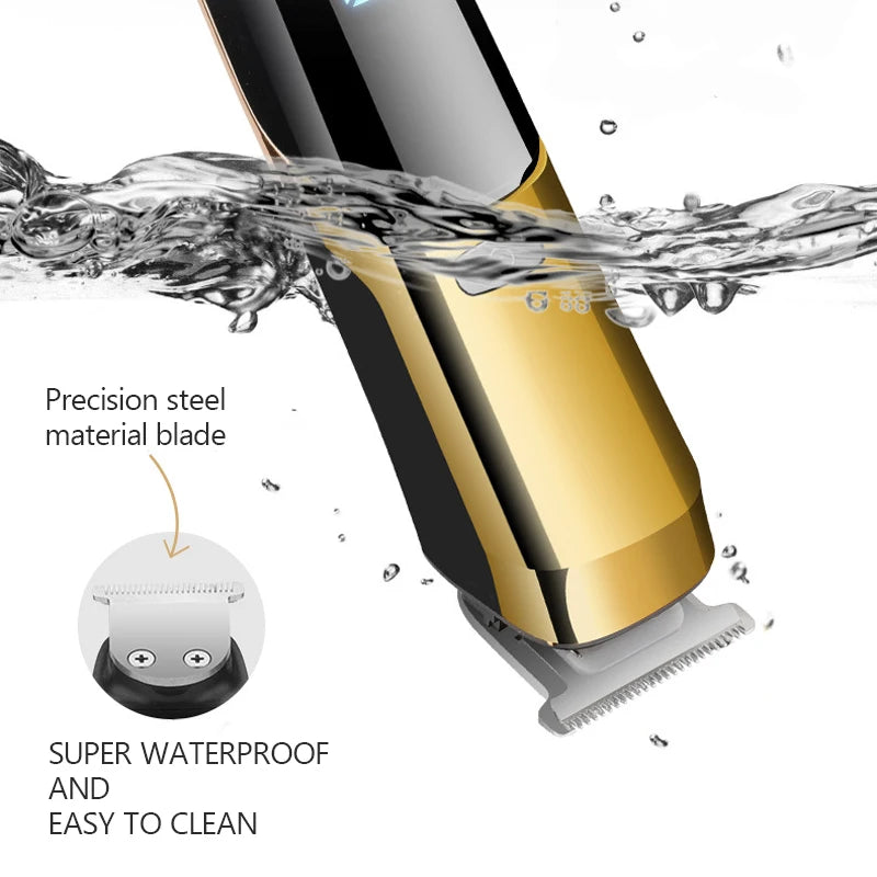 Digital Display All In 1 Hair Nose And Ears Trimmer For Men Eyebrow Beard Trimmer Electric Hair Clipper Grooming Kit Haircut