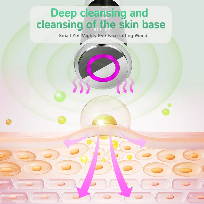 3 Model Face and Neck Massage and Face Beauty Device LED Warm Skin Smooth and White Clean Face