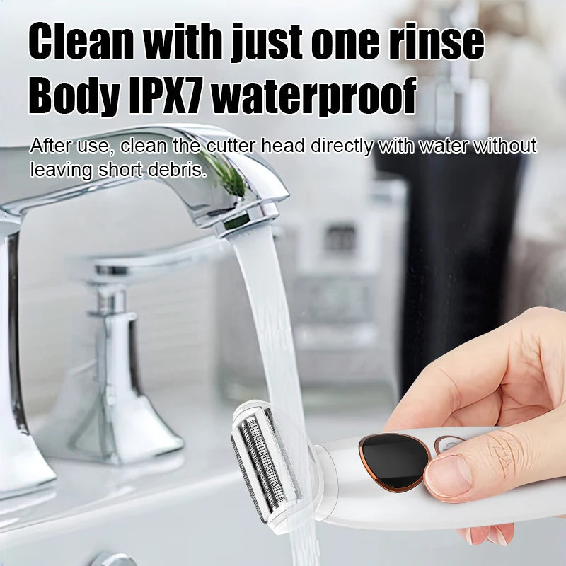 5 in 1 Women's Lady Shaver Electric Razor Electric Face Shavers Eyebrow Trimmer Painless Bikini Trimmer Hair Removal