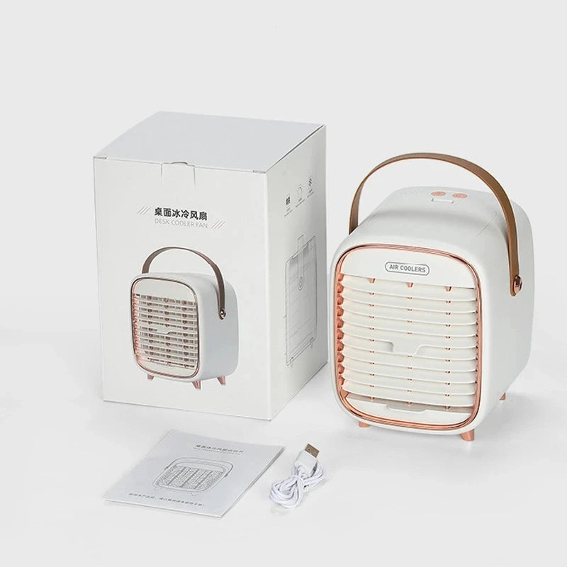 Car Air Cooler Fan Water Cooling Fan Portable Air Conditioner Mobile Type-C Car Electrical Air Conditioning For Home Office