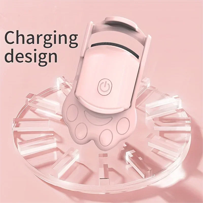 Electric Heated Eyelash Curler For Lasting Styling Portable Lash Lift Tool Intelligent Natural Curling With USB Rechargeable