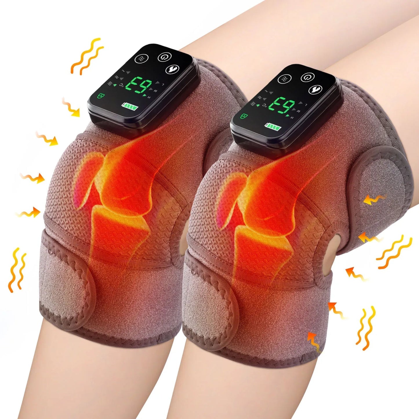 Electric Heating Vibration Massager for Shoulder Brace Belt Thermal Massage Knee Support Pad Arthritis Elbow Pain Relief