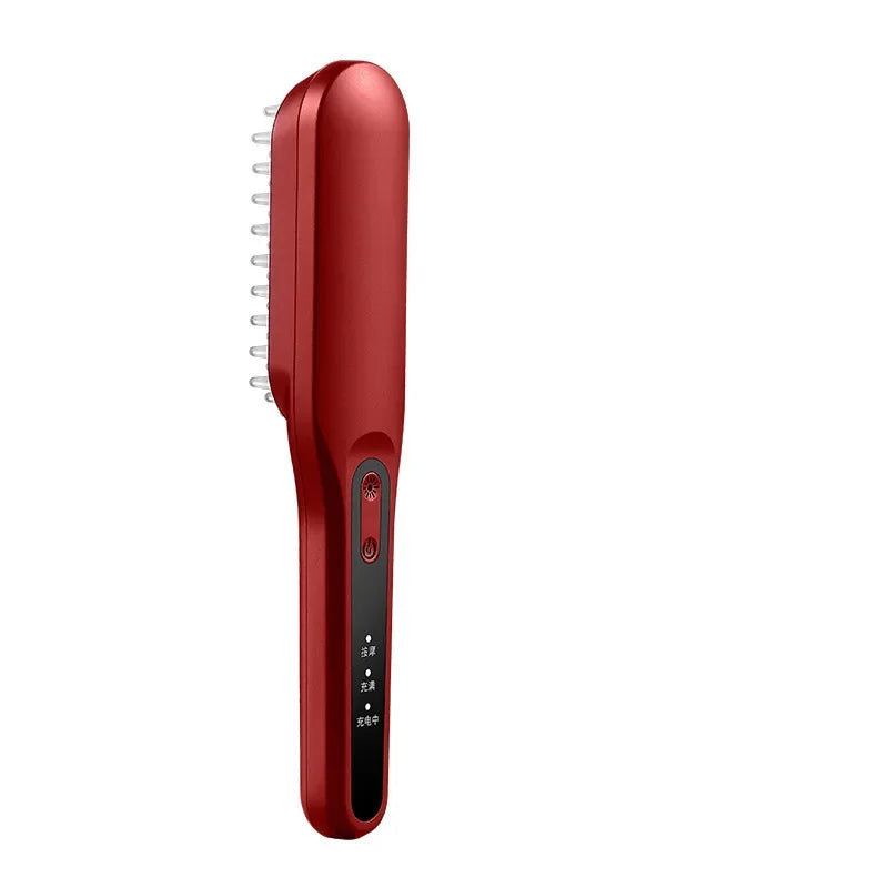 Electric Scalp Massage Comb Red and Blue Light Head Massager Hair Growth Device Healthy Hair Massage Comb