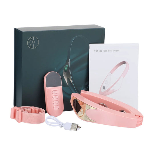 V Face Machine Electric V-Line Up Lift Belt Face Massage Face Thinning Face-lifting Facial Massager With Remote Controller