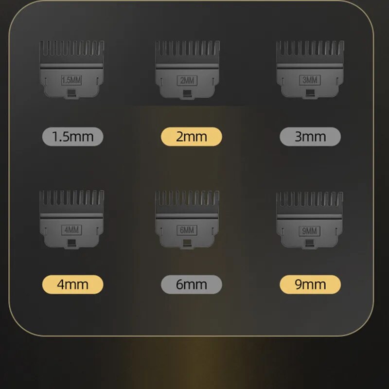 Men Haircut Machine Digital Display Type C Fast Charging Bald Hair Trimmer Clipper Professional Barber Scissors