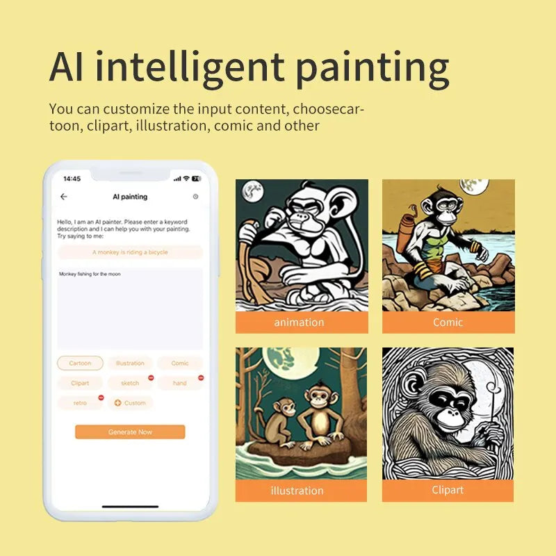 Portable Mini Label Printer Photo Thermal Adhesive Labels Printers Inkless Bluetooth Pocket Mini Printer Stickers Maker 57MM