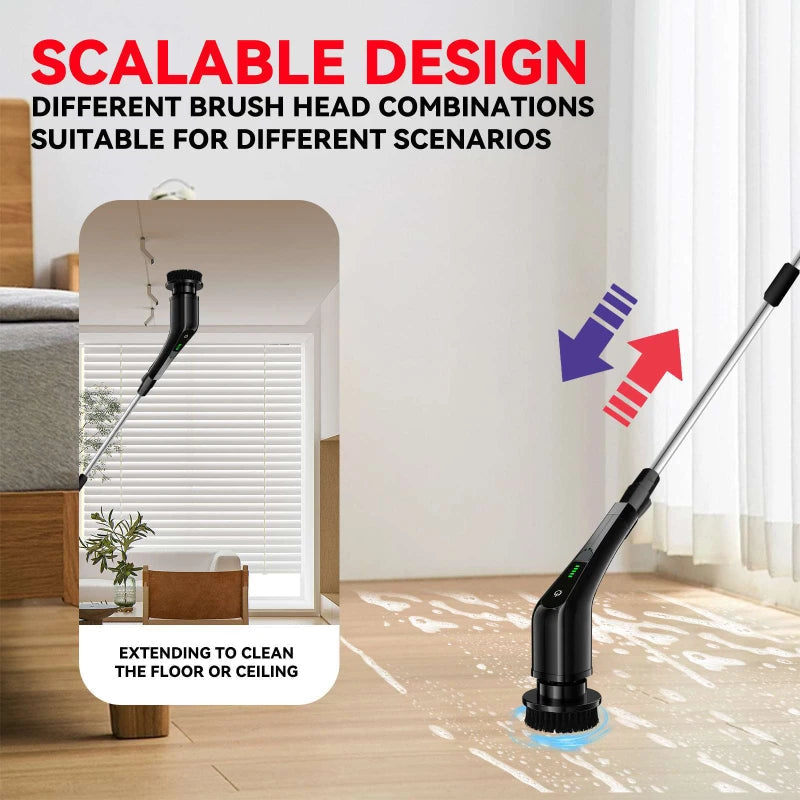 Electric Cleaning Brush 8 in 1 Multifunctional Household Wireless Rotatable Cleaning Brush For Bathroom Kitchen Windows Toilet