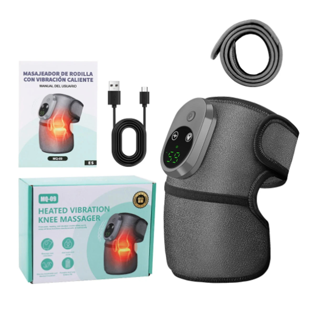 Portable Electric Heating Knee Pads, Old Cold Legs Intelligent Temperature Control Warming Hot Compress Knee Joint Elbow