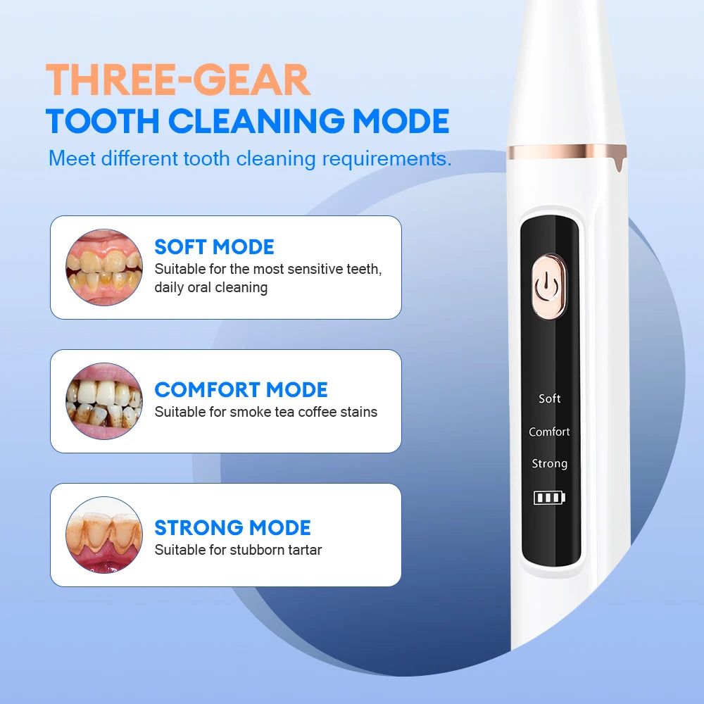 Ultrasonic Dental Scaler Teeth Tartar Calculus Remover High Quality Teeth Whitening Electric Sonic Teeth Cleaner