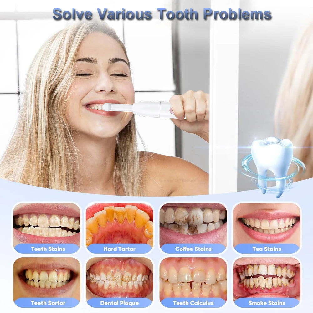 Ultrasonic Dental Tartar Cleaner Electric Tooth Polisher Tartar Eliminator Teeth Whitening Dental Calculus Plaque Tartar Remover