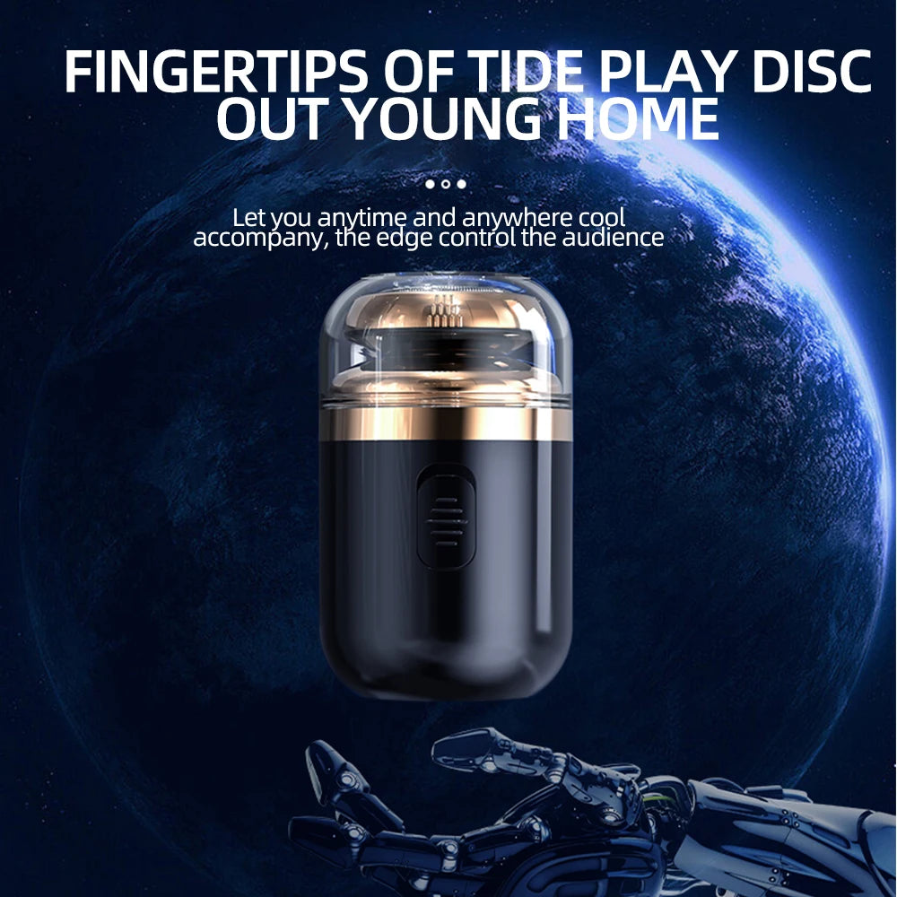 Electric Mini Travel Shaver for Men-Pocket Size Washable Electronic Razor-Mens Rechargeable Portable Cordless Shaving Face Beard