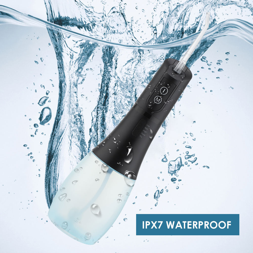 5 Mode Oral Irrigator USB Rechargeable Portable Dental Water Flosser Jet 400ml Water Tank Waterproof Teeth Whitening 6 Jet