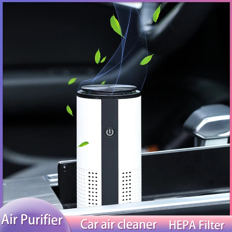 Negative Ion Air Purifier Ionizer Odor Remover Smoke Formaldehyde Air Cleaner Freshener for Home Vehicle