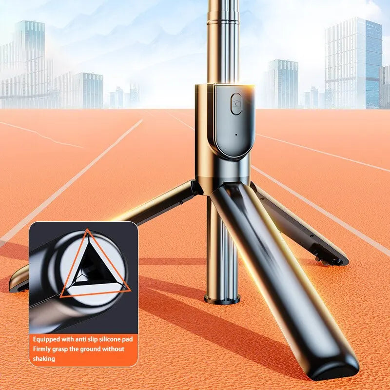 Portable Tripod for Mobile Phone Selfie Stick With Remote Control Telescopic Phone Bluetooth Stick For Huawei iPhone Android