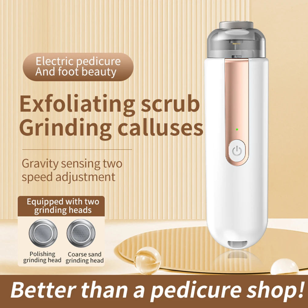 Electric Foot Grinder for Feet Heels Care Automatic Foot Exfoliator File Polish Nails Pedicure Machine Callus Dead Skin Remove