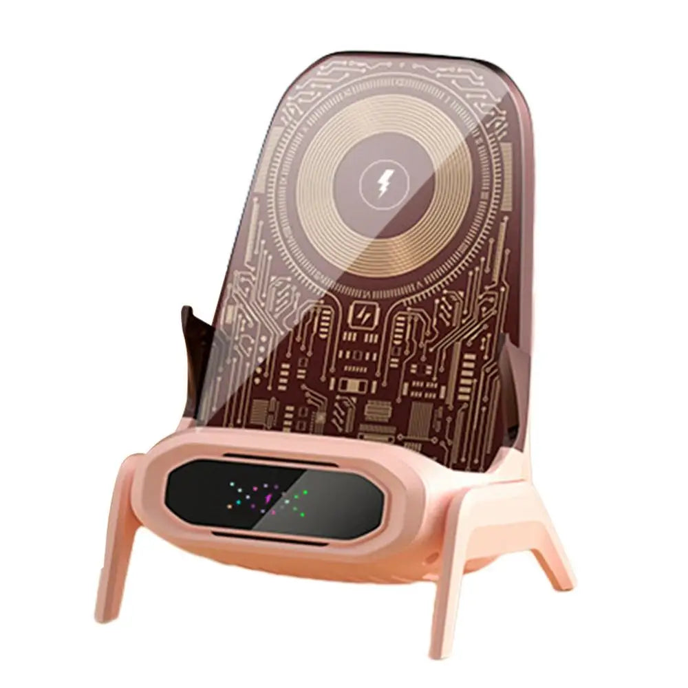 Chair Wireless Phone Charger Cell Phone Charging Station 3 In 1 Wireless Charger Portable Charger With Speaker Function Phone
