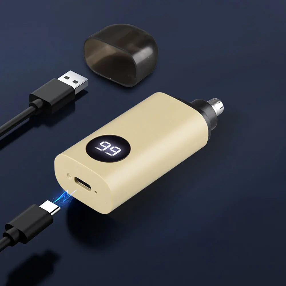 Rechargeable Nose Hair Trimmer Men's AND WOMEN'S Nose Hair Trimmer Knife Tip Washable Electric Nose Hair Lighter