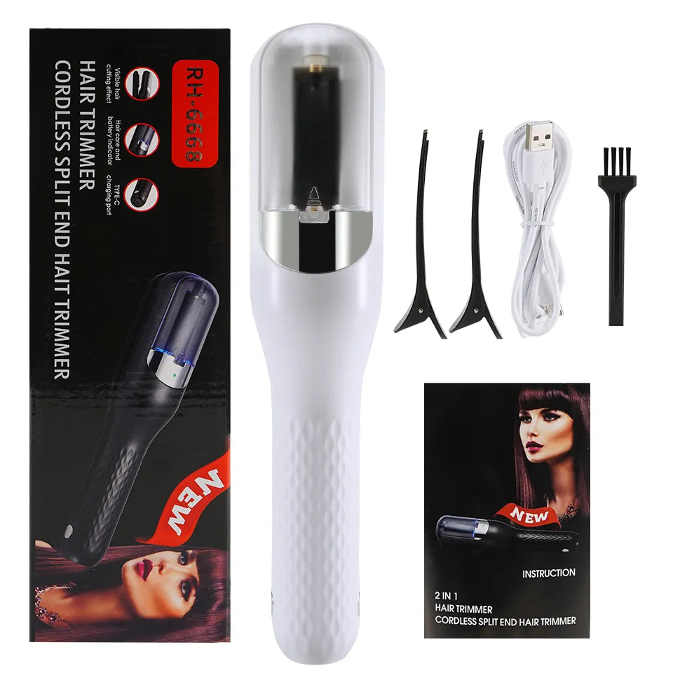 Hair Split Ends Trimmer Charging Professional Hair Cutter Smooth End Cutting Clipper Beauty Set Bag Product For Women Ladies