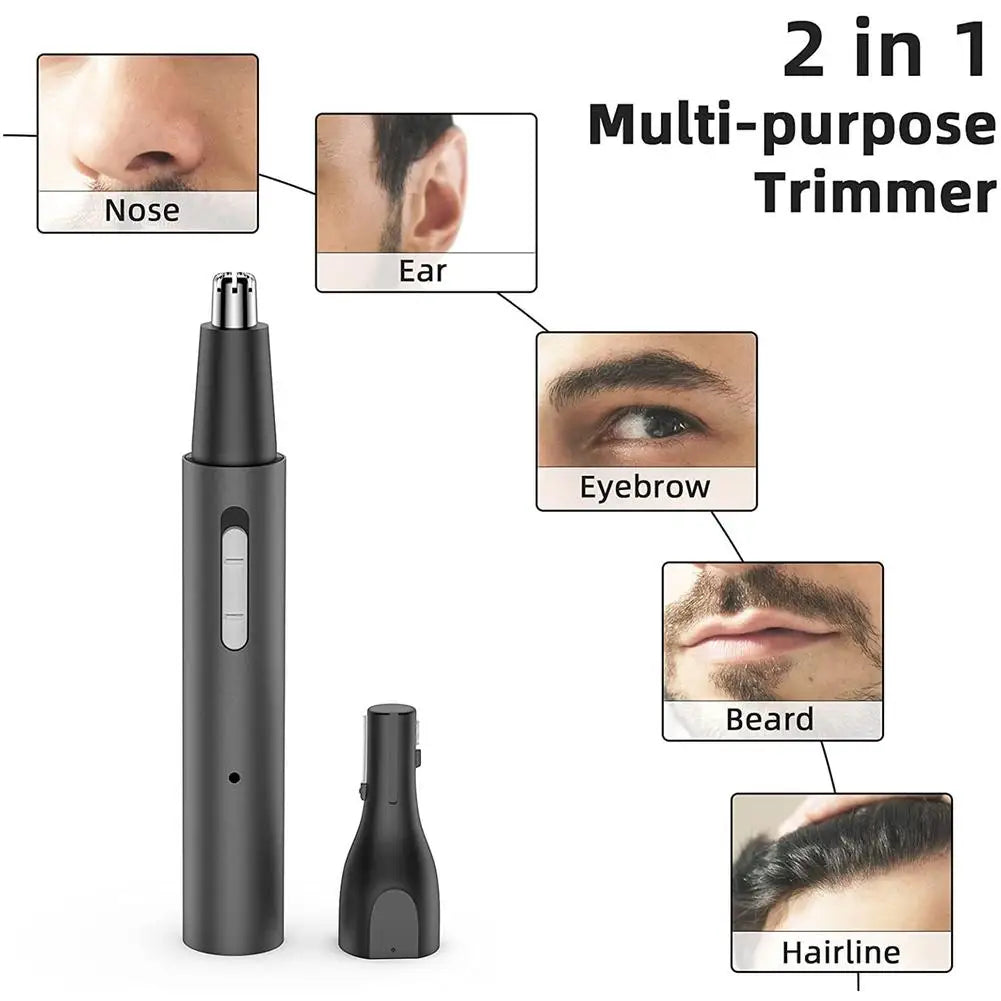 Multifunctional Electric Nose Ear Hair Trimmer for Men Painless Rechargeable Sideburns Eyebrows Beard 3 in 1 Hair Clipper Shaver