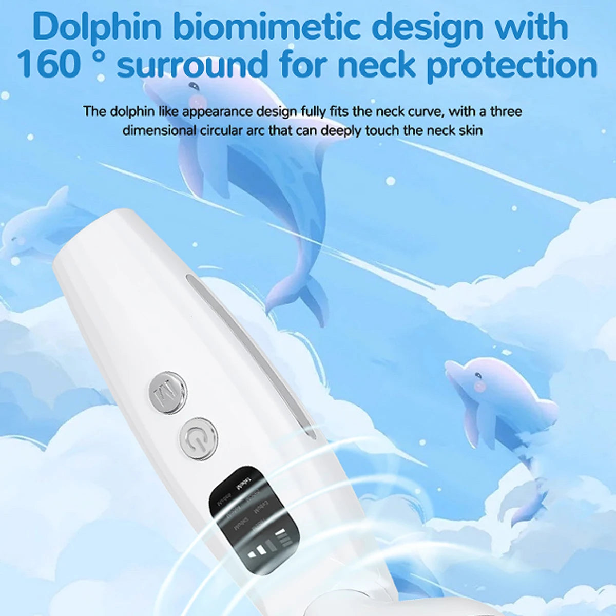 7 Colours Neck Beauty Instrument, Face Neck Body High-frequency Beauty Massage Constant Temperature Hot Compress