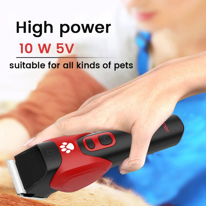Electric Dog Clipper Dog hair Shaver With LED Light Pet Grooming Clippers For Large Dog Cat Haircut Trimmer Kits  Rechargeable