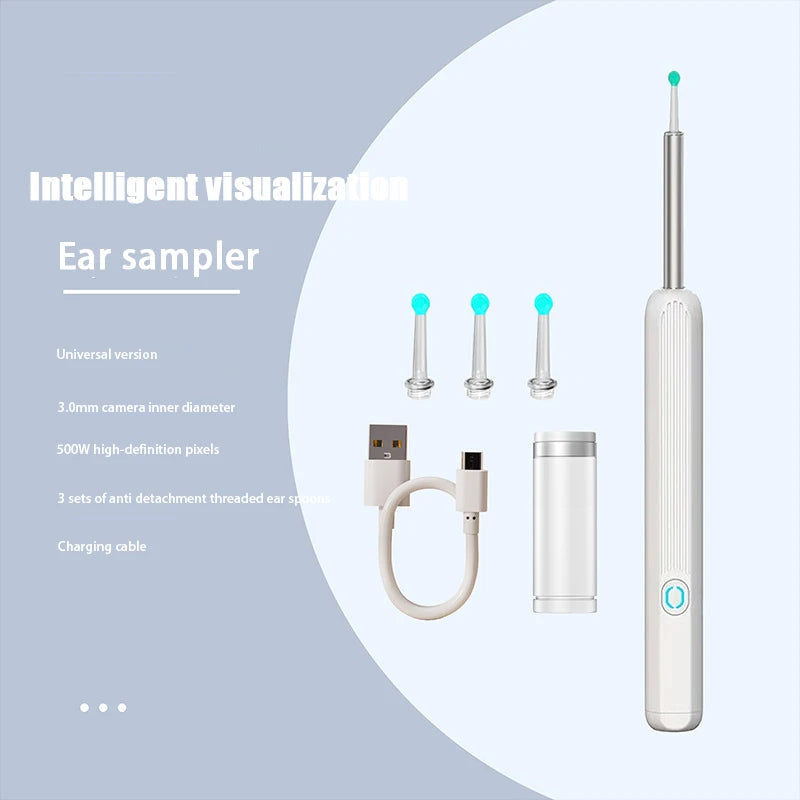 Wireless WiFi Ear Pick Otoscope Camera Borescope Luminous Ear Wax Cleaning Teeth Oral Inspection Health Care Ear Cleaner
