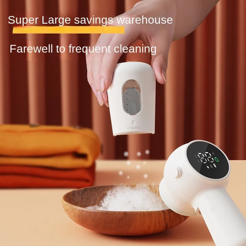 Digital Display Hairball Trimmer Portable Three-speed Adjustable Charging Ball Knife Head Scraper Suction Sticky Hair Remover