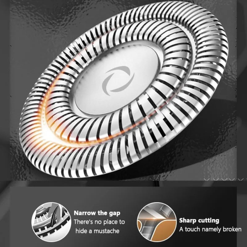 LCD Display IPX7 Waterproof Electric Shaver for Men Wet Dry Beard Electric Razor Facial Shaving Machine Rechargeable