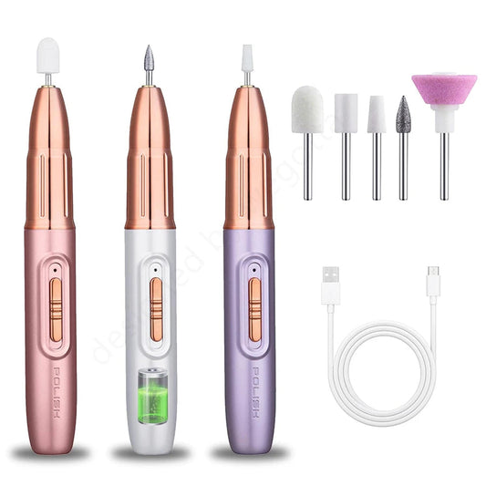 Rechargeable Electric Nail File for Beginner Portable Electric Nail Drill for Home Manicure