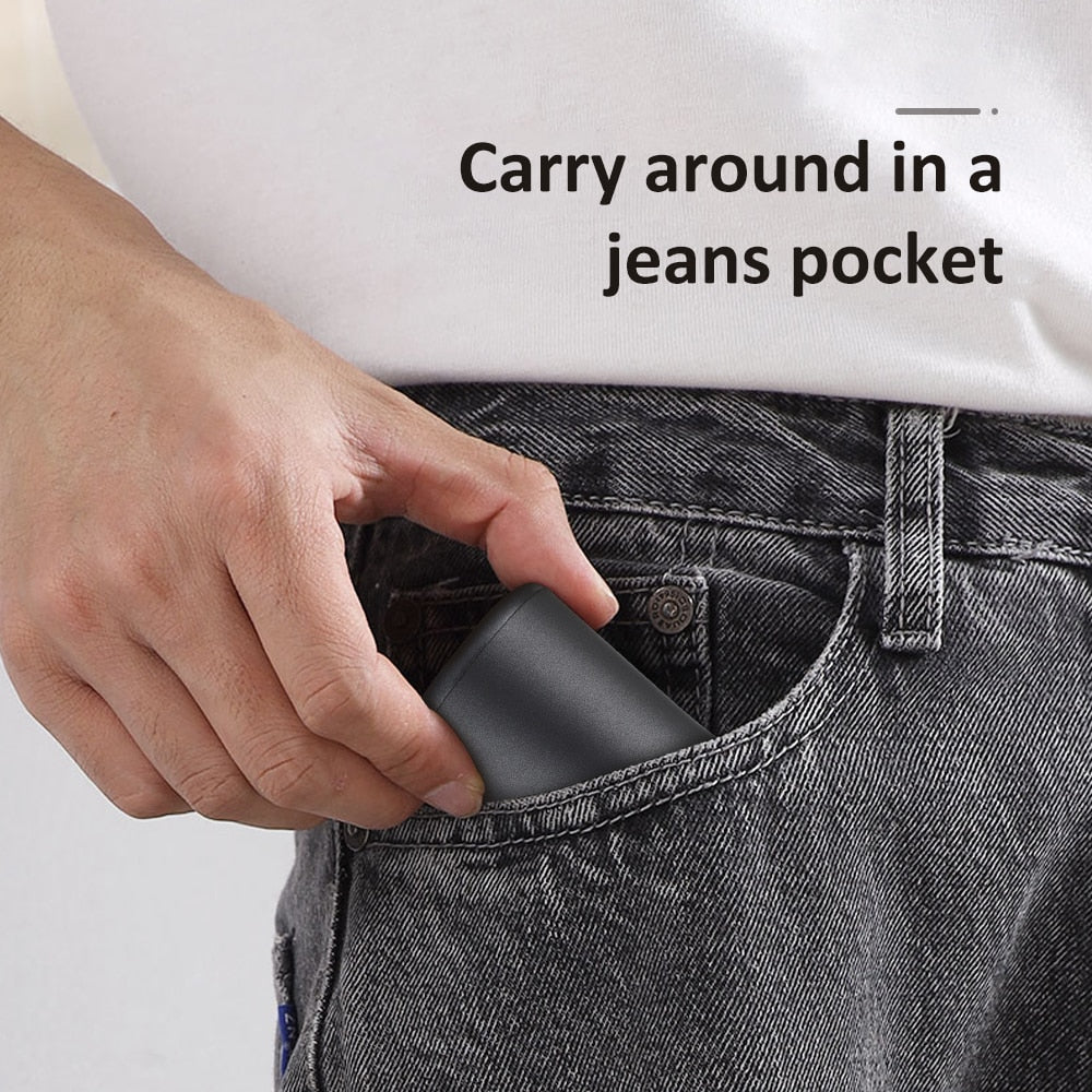 Pocket Size Electric Razor Washable Electric Shaver Rechargeable Shaving Machine for Men Wet-Dry Dual Use Mini Beard Razor