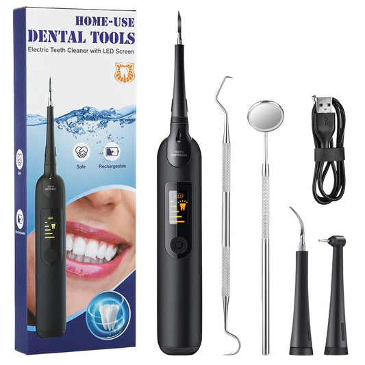 Electric Dental Calculus Remover LED Display Rechargeable Sonic Dental Scaler Tooth Cleaner Tartar Removal Teeth Whitening Tools