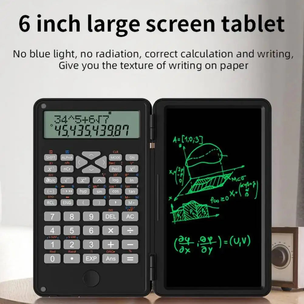 6 INCH Scientific Calculator With LCD Writing Tablet 240 Functions Professional Calculators For School Students Office Assistant