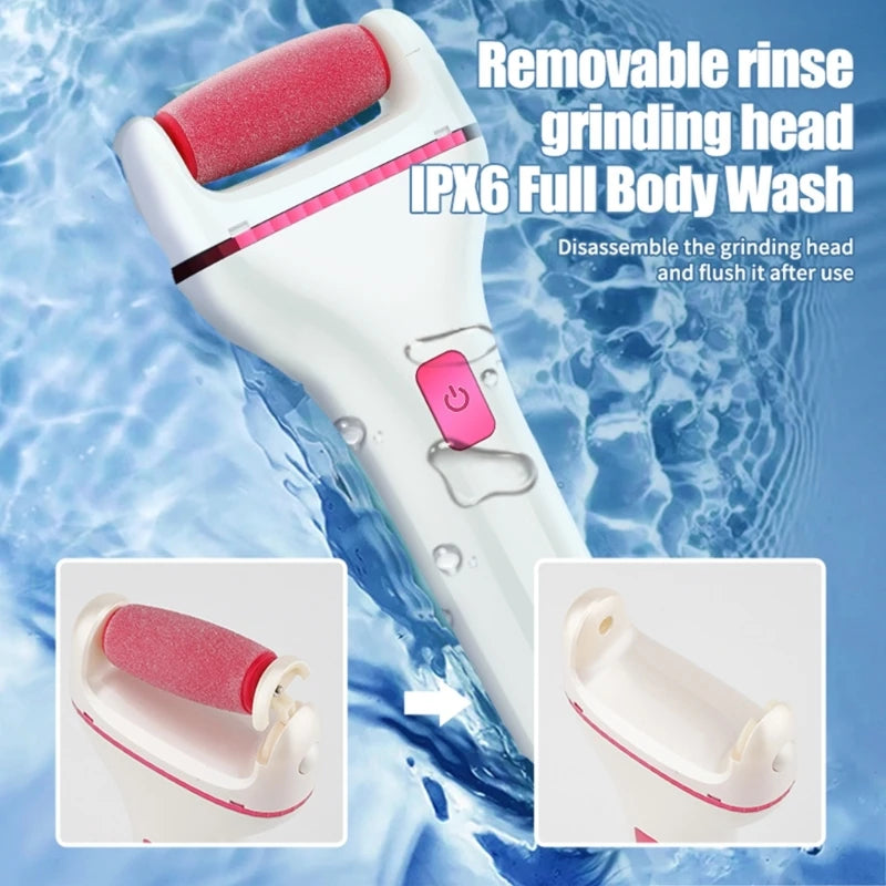 Electric Callus Dead Skin Remover Wireless Foot Grinder ABS Material USB Rechargeable Heel Scraper for Feet Dead