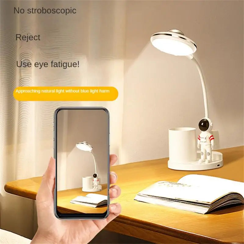 Lamp 5w 180 Degree Adjustable Illumination Large Capacity Flexible Continuous Endurance Indoor Lighting Table Lamp