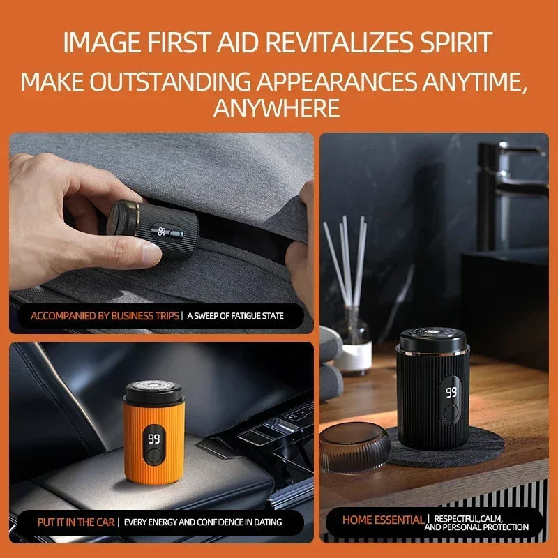 Electric Shaver Portable USB Charging Smart Digital Display Men's Shaver Easy Travel Facial Shaver Body Hair Trimmer Men's Gift
