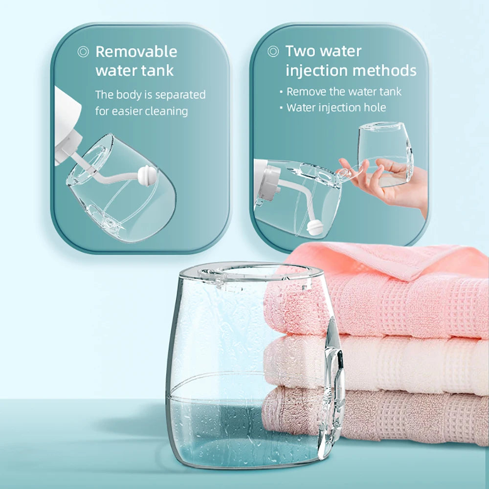 Portable Irrigator Dental Floss DIY Mode 5 Jets Water Flosser Pick Mouth Washing Machine Cleaning Teeth Toothpicks with Thread