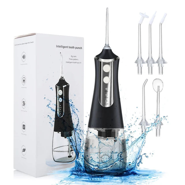 5 Modes Oral Irrigator USB Rechargeable Water Floss Portable Dental Water Flosser Jet 350ml Irrigator Dental Teeth Cleaner