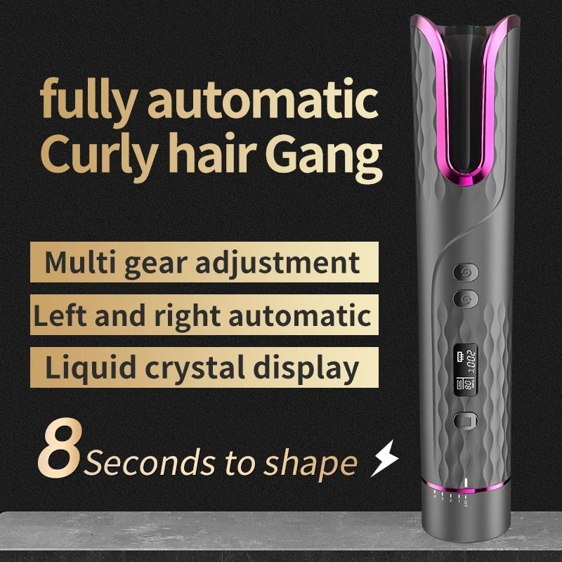 Automatic Hair Curler Electric Wireless USB Charging Portable Non-Hurt Curling Iron Home Hairdresser Styling Tool