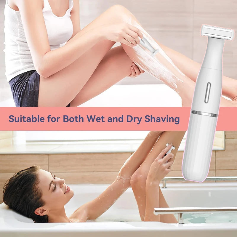 Electric Razor for Women Removal for Body Nose Hair Trimmer Face Shavers Eyebrow Leg Armpit Bikini Area Pubic Underarms Razors