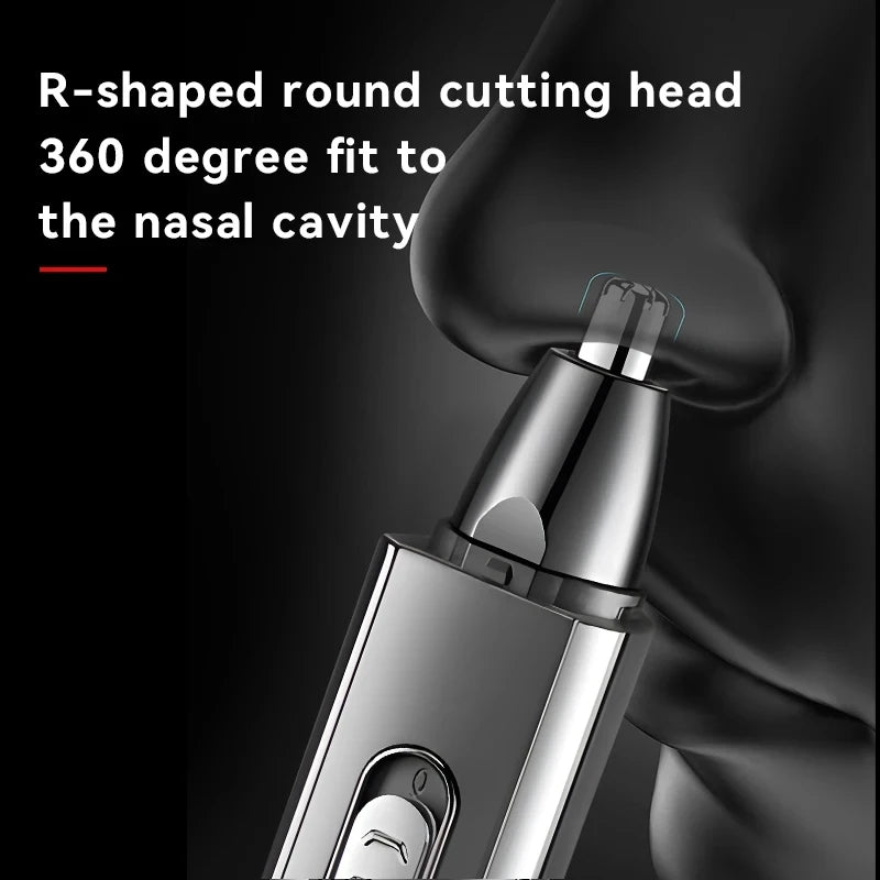 Professional Electric Nose Hair Trimmer 3 In 1 Sideburns Knife Head Eyebrow Trimming Nose Hair Shaver Nose Hair Trimmer