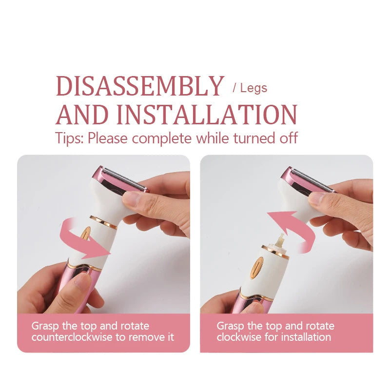 Female Hair Removal Device - Shaver Nose Hair Removal Device Underarm Hair Removal Device Eyebrow Trimmer Rechargeable